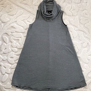 Cowl Neck Striped Sleeveless Dress NWOT